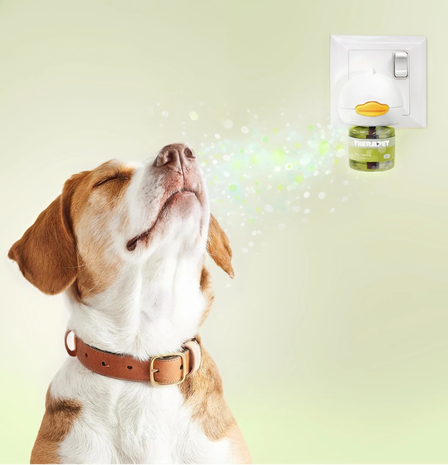 Difusor de feromonas para bajar la ansiedad y estrés de mascotas